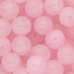 10 mm glaskralen Light pink
