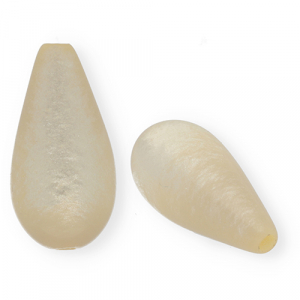 Super Polaris Elements kralen druppel vorm shiny Beige