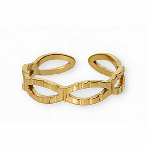 Roestvrij stalen (RVS) Stainless steel ringen Gold