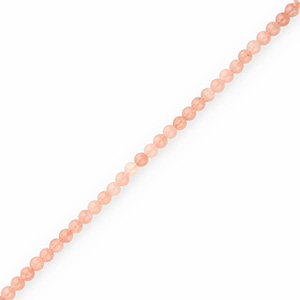 Natuursteen kralen chalcedoon en agaat 4mm mat Faded rose pink