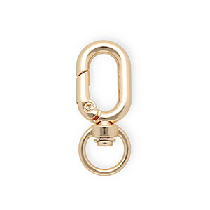 Onderdelen sleutelhanger clasp ovaal Gold