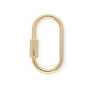 Onderdelen sleutelhanger slot ovaal Gold