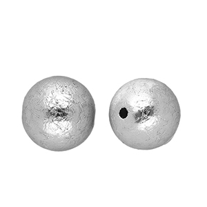 14 mm acryl kralen rond Silver
