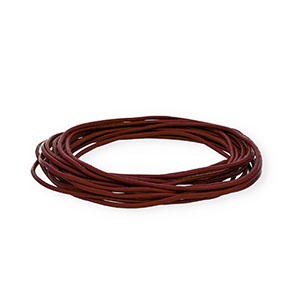 leer rond 2mm Dark bordeaux