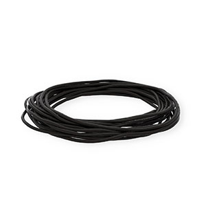 leer rond 2mm Black