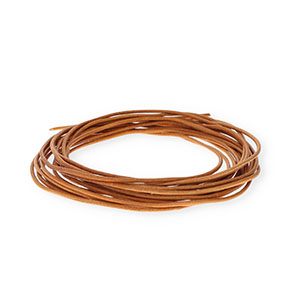 leer rond 2mm Light brown