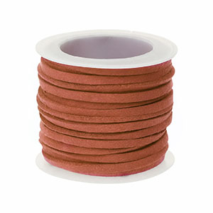 Imitatie su&egrave;de plat 3mm Burnt orange
