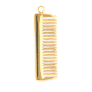 Roestvrij stalen (RVS) Stainless steel bedels kam Gold