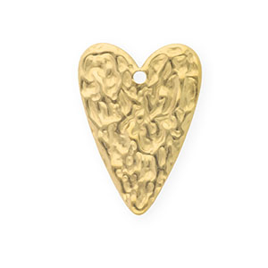 Roestvrij stalen (RVS) Stainless steel hangers hart Gold