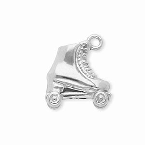 Roestvrij stalen (RVS) Stainless steel bedels rolschaats Silver