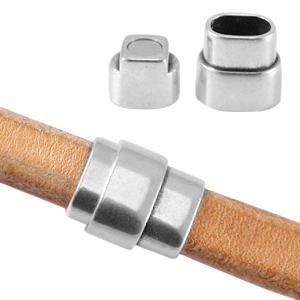 DQ metaal magneetslot Antiek zilver (nikkelvrij)