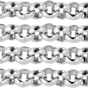 Roestvrij stalen (RVS) jasseron 2mm stainless steel Zilver