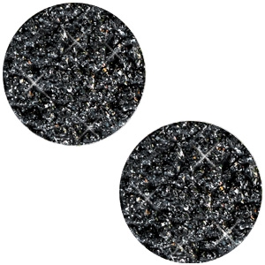 12 mm platte cabochon Polaris Elements Goldstein Black