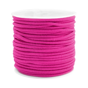 Gekleurd elastisch draad 2.5mm Fuchsia