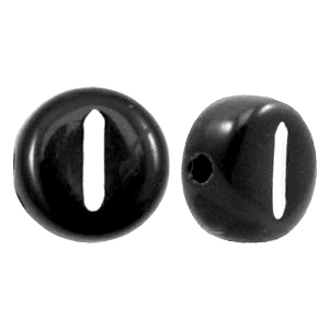 Letterkralen van acryl letter I Zwart