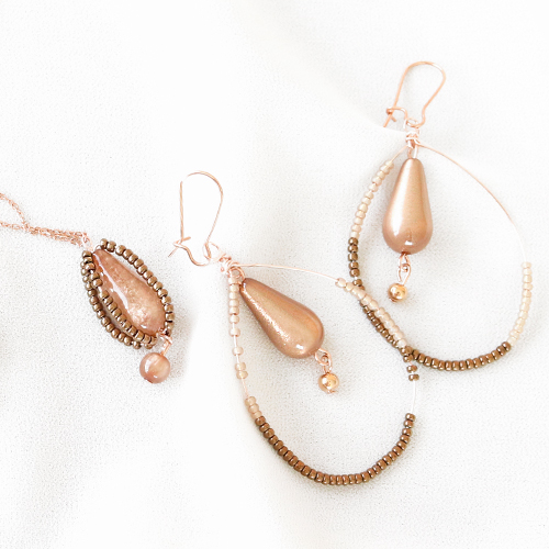 Even iets anders: oorbellen met Polaris Elements druppel kralen!