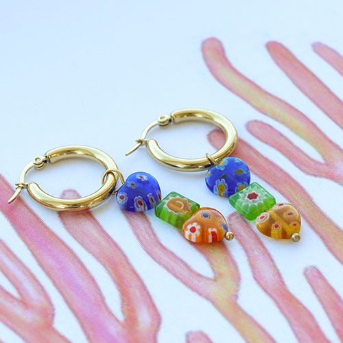 Ontwerp trendy sieraden sets met Millefiori kralen