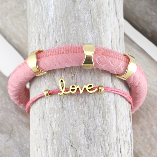 Super leuke armbanden gemaakt met Dreamz gestikt imitatie leer 10 mm