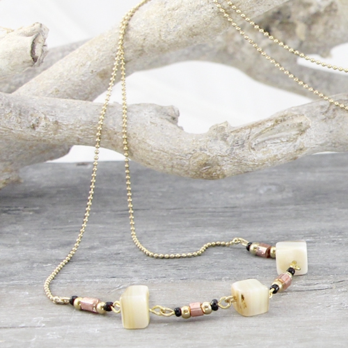 Schelp kralen, ook leuk voor in het najaar!