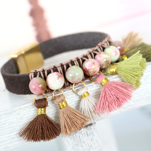 Boho look sieraden met trendy kralen en de nieuwe herfstcollectie kwastjes Ibiza Style