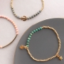 Subtiele sieraden met nieuwe jade natuursteen kralen en gouden details!