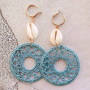 EASY oorbellen in soutache stijl met geweven hangers en DQ metaal