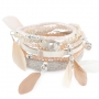Mooie armbanden en oorbellen met kleine veertjes!