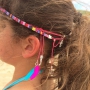 Trendy beach haarbandjes met veertjes en bedels