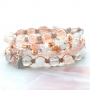 Schitterend sieraden setje in pastel kleurtjes voor een frisse nieuwe look met onze Glaskralen Transparant Gem&ecirc;leerd. 