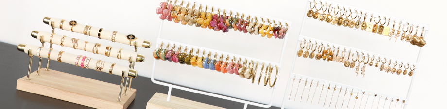 Gevuld sieraden display