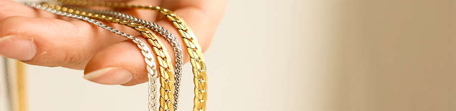 Nieuwe serie kant-en-klare roestvrij stalen sieraden