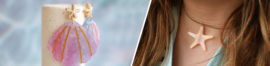 Nieuwe resin hangers en roestvrij stalen bedels