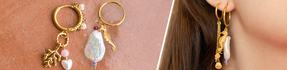 Nieuwe roestvrij stalen oorbellen creolen met oogje