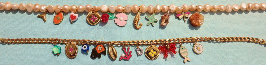 Nieuwe prachtige roestvrij stalen bedels met enamel