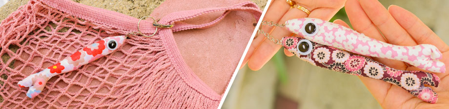 Brand new! Kleurrijke sleutelhangers in visvorm