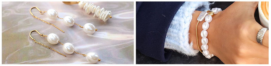 Brand new! Imitatie zoetwaterparels in diverse vormen