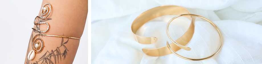 Just in: Metalen arm cuffs