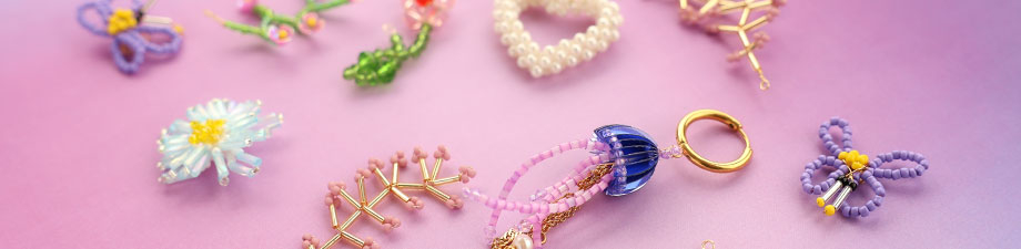 Nieuwe serie gehaakte glaskralen