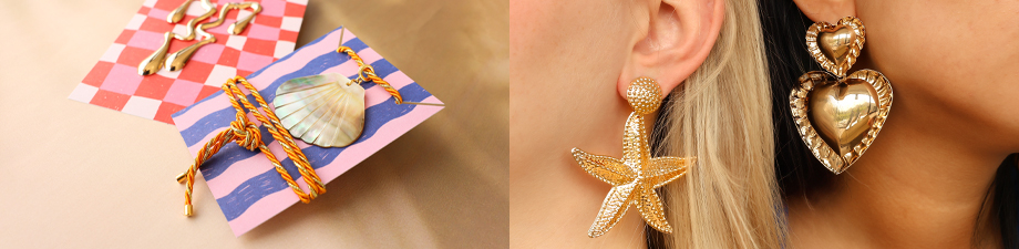 Nieuwe collectie trendy oorbellen Nieuwe collectie trendy oorbellen