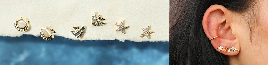 Nieuwe collectie brass TQ metaal oorbellen