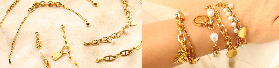 Roestvrij stalen armbanden en armbandsluitingstool Roestvrij stalen armbanden en armbandsluitingstool