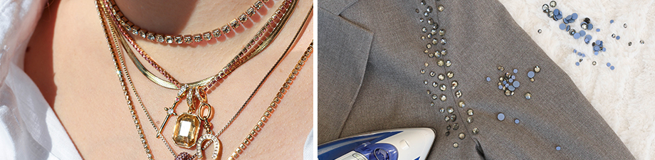 Nieuwe serie hotfix strass steentjes en strass chain