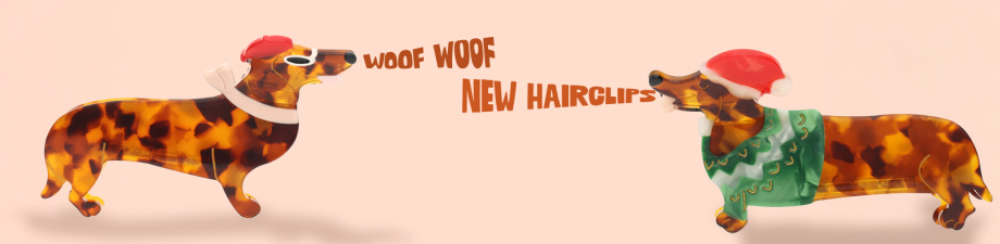 Woof.. Woof.. De leukste teckel haarklemmen!