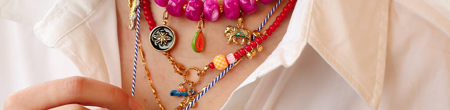 Roestvrij stalen bedels met enamel Roestvrij stalen bedels met enamel